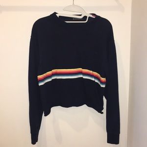 Brandy Melville rainbow striped shirt
